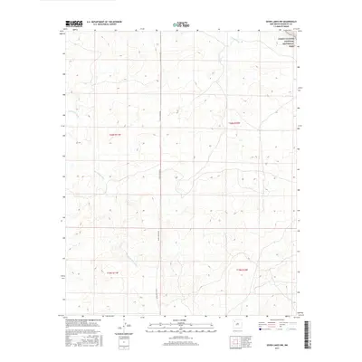 2017 Map of Seven Lakes NW, 2017 Print