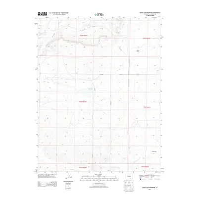 2013 Map of Seven Lakes Reservoir, 2013 Print