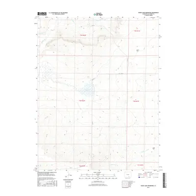 2016 Map of Seven Lakes Reservoir, 2016 Print