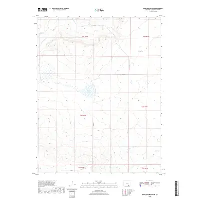 2019 Map of Seven Lakes Reservoir, 2019 Print
