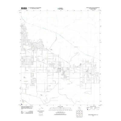 2012 Map of Seven Palms Valley, 2012 Print