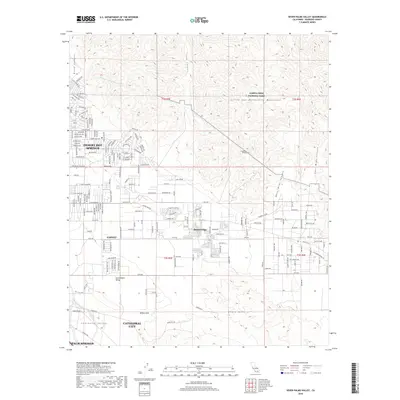 2018 Map of Seven Palms Valley, 2018 Print