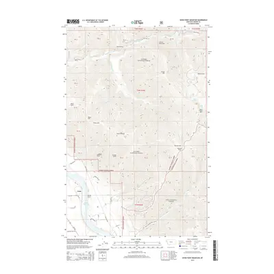 2014 Map of Seven Point Mountain, 2014 Print