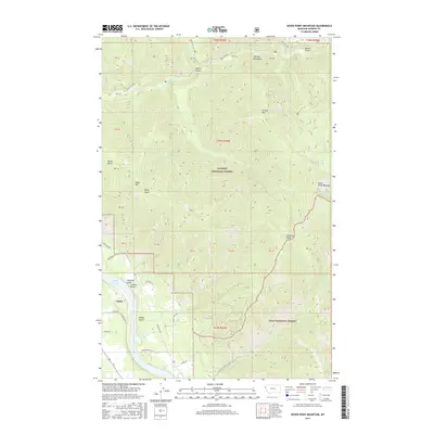 2017 Map of Seven Point Mountain, 2017 Print