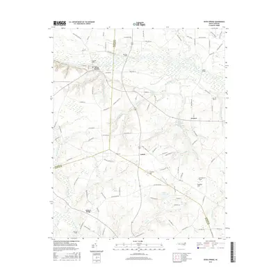 2016 Map of Seven Springs, 2016 Print