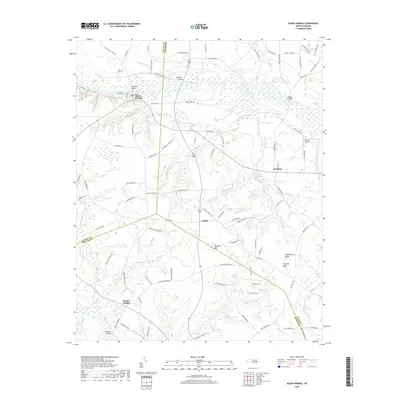 2019 Map of Seven Springs, 2019 Print