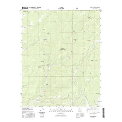 2017 Map of Seven Springs, 2017 Print