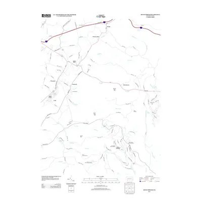 2013 Map of Seven Springs, 2013 Print