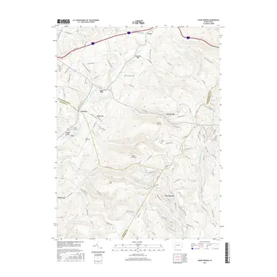 2016 Map of Seven Springs, 2016 Print