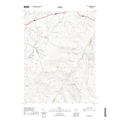 2019 Map of Seven Springs, 2019 Print