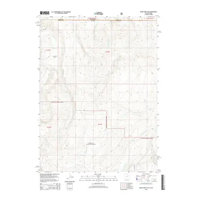 2014 Map of Seven Tree Flat, 2014 Print