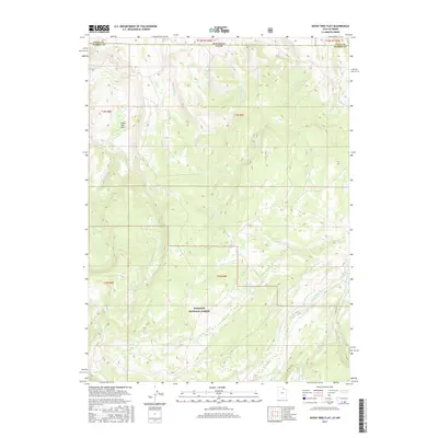 2017 Map of Seven Tree Flat, 2017 Print