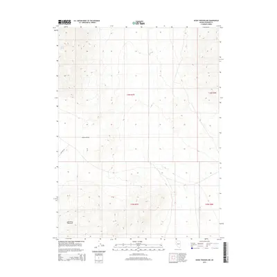 2014 Map of Seven Troughs NW, 2014 Print