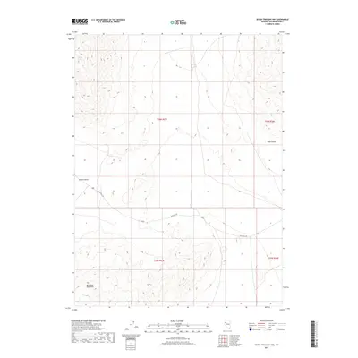 2018 Map of Seven Troughs NW, 2018 Print