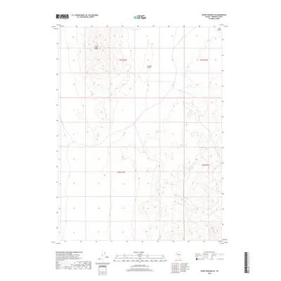 2018 Map of Seven Troughs SE, 2018 Print