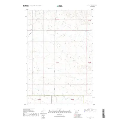2020 Map of Seven-up Butte, 2020 Print