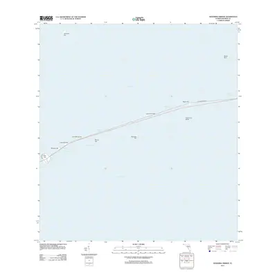 2012 Map of Sevenmile Bridge, 2012 Print