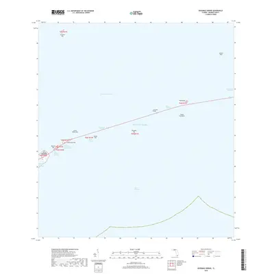 2018 Map of Sevenmile Bridge, 2018 Print