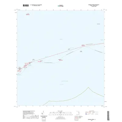 2021 Map of Sevenmile Bridge, 2021 Print