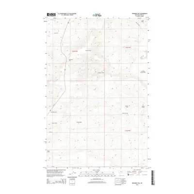 2014 Map of Sevenmile Hill, 2014 Print