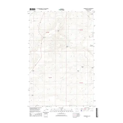2017 Map of Sevenmile Hill, 2017 Print
