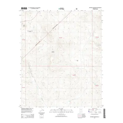 2014 Map of Sevenmile Mountains, 2014 Print