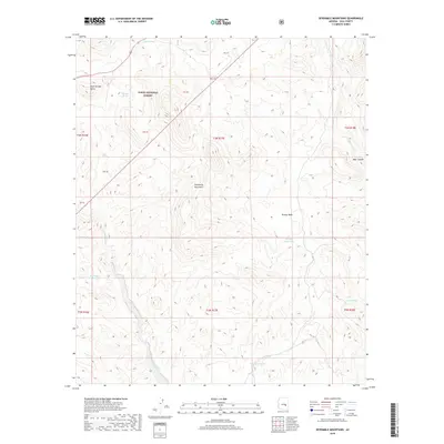 2018 Map of Sevenmile Mountains, 2018 Print