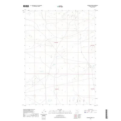 2017 Map of Sevenmile Spring, 2017 Print