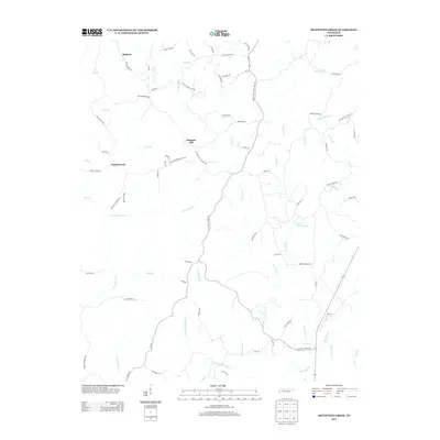 2013 Map of Seventeen Creek, 2013 Print