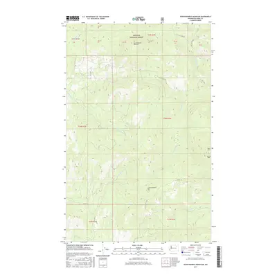 2017 Map of Seventeenmile Mountain, 2017 Print