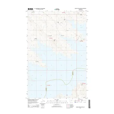 2014 Map of Seventh Point Buttes, 2014 Print