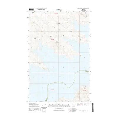 2017 Map of Seventh Point Buttes, 2017 Print