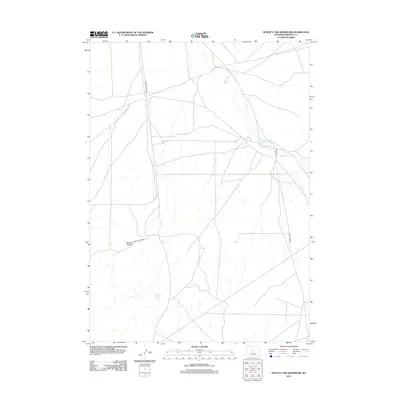 2012 Map of Seventy One Reservoir, 2012 Print