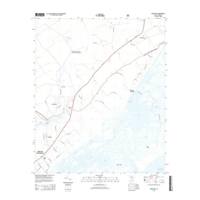 2014 Map of Sewee Bay, 2014 Print