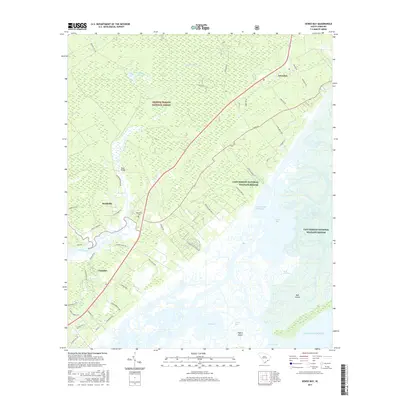 2017 Map of Sewee Bay, 2017 Print