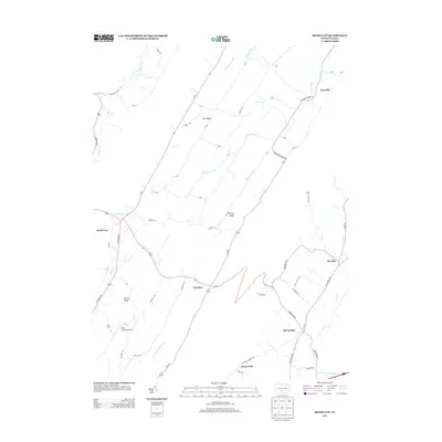 2013 Map of Shade Gap, 2013 Print