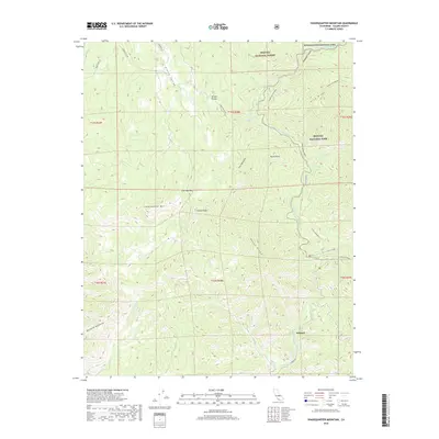 2018 Map of Shadequarter Mountain, 2018 Print