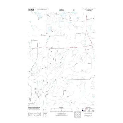 2013 Map of Shadow Lake, 2013 Print