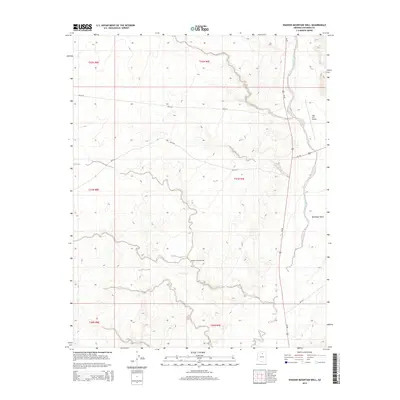 2014 Map of Shadow Mountain Well, 2014 Print