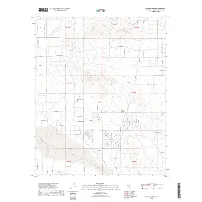 2018 Map of Shadow Mountains, 2018 Print