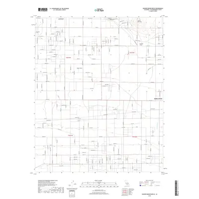2018 Map of Shadow Mountains SE, 2018 Print