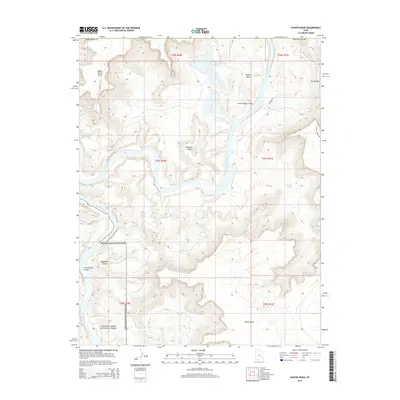 2014 Map of Shafer Basin, 2014 Print