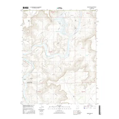2017 Map of Shafer Basin, 2017 Print