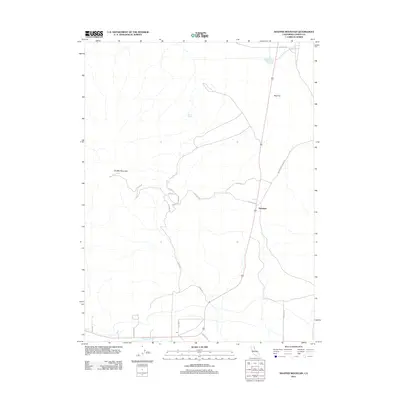 2012 Map of Shaffer Mountain, 2012 Print