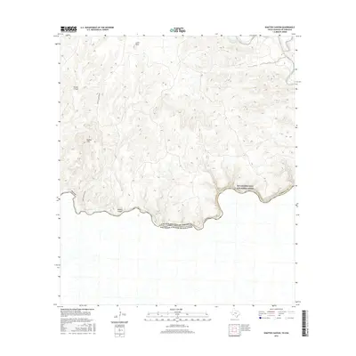 2016 Map of Shafter Canyon, 2016 Print