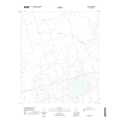 2019 Map of Shafter Lake, 2019 Print