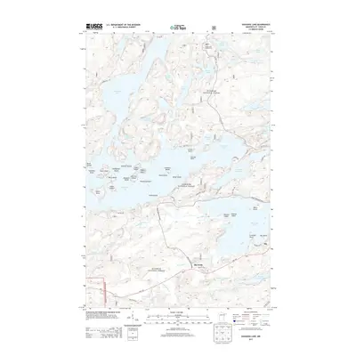 2013 Map of Shagawa Lake, 2013 Print