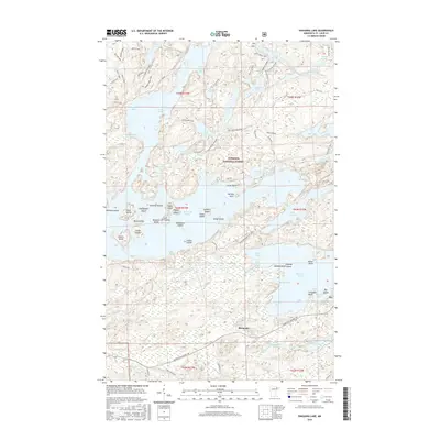 2016 Map of Shagawa Lake, 2016 Print