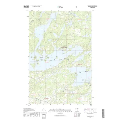 2019 Map of Shagawa Lake, 2019 Print