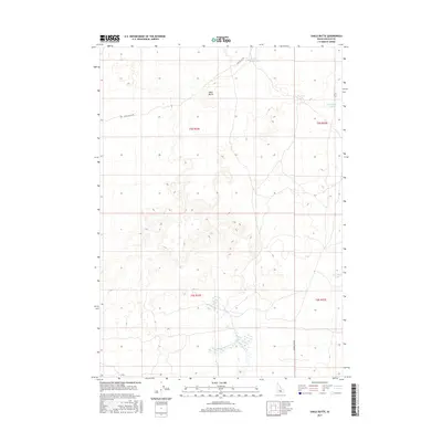 2017 Map of Shale Butte, 2017 Print